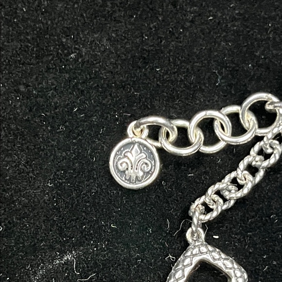 1615 * Andrea Candela Sterling Silver Bracelet Lazo De Colores Collection - Picture 4 of 7